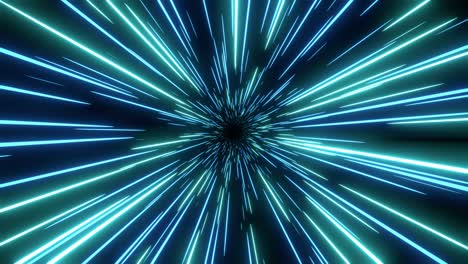 blue speed light abstract background. loop able sci-fi tunnel backdrop.