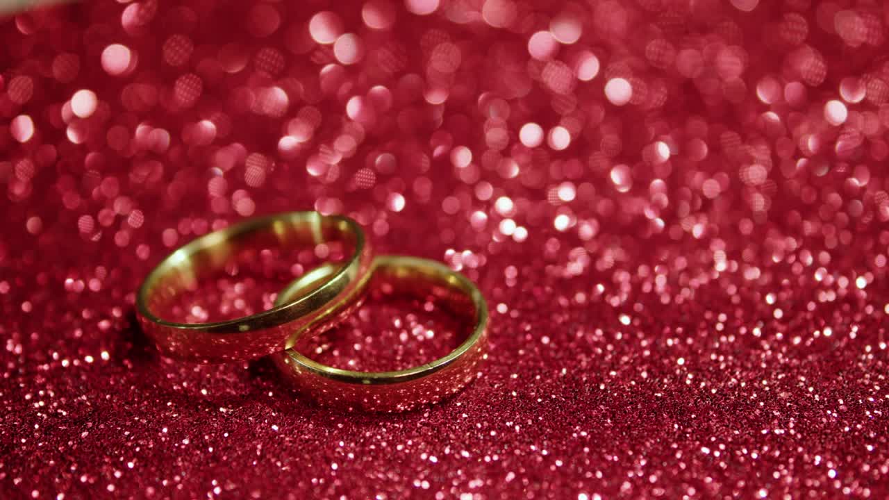 Two gold wedding rings
