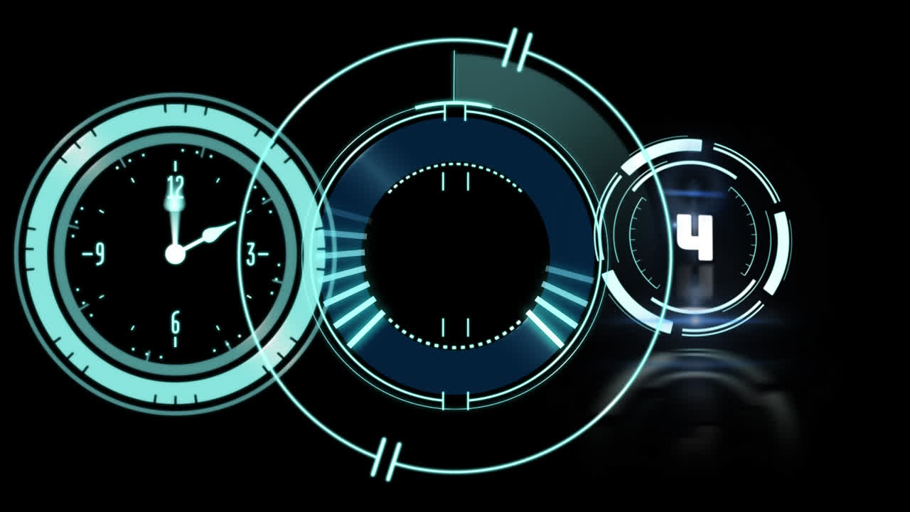 alcance, reloj y cuenta atrás