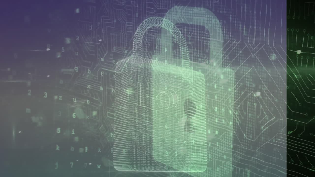 animación del candado digital y procesamiento de datos