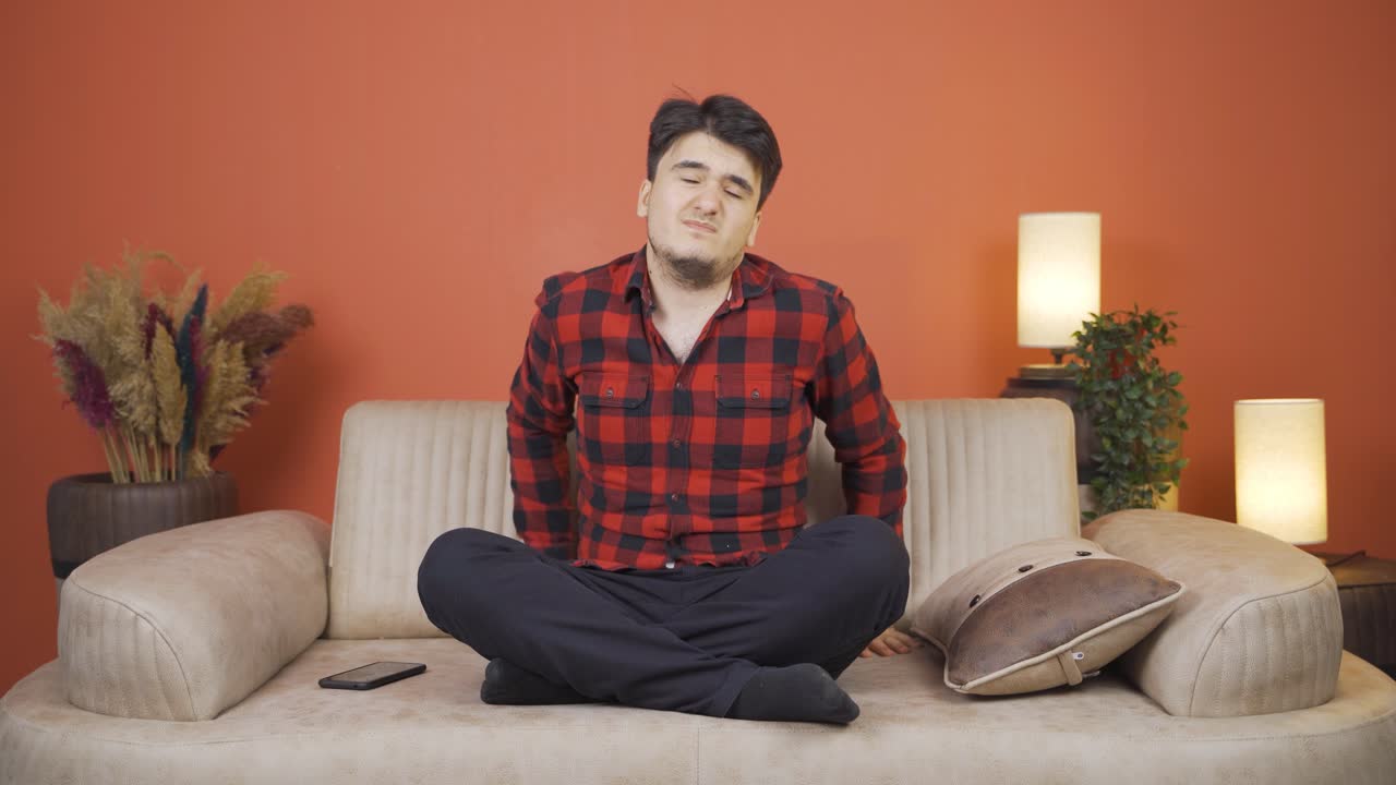 The man who doesn't feel well.