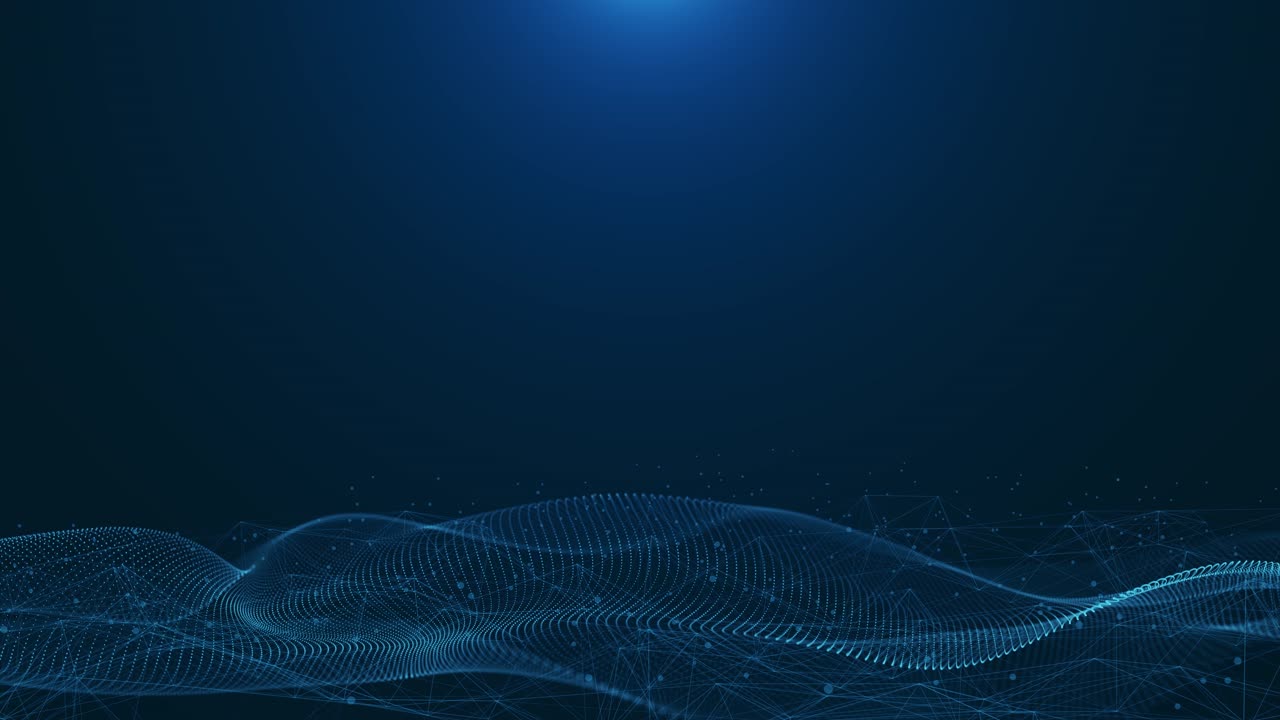 Futuristic digital wave with dots dark cyberspace abstract music background cyberspace big data