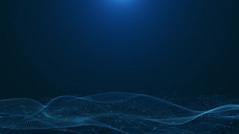 futuristic digital wave with dots dark cyberspace abstract music background cyberspace big data