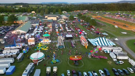 Aerial-drone-view-of-fairgrounds