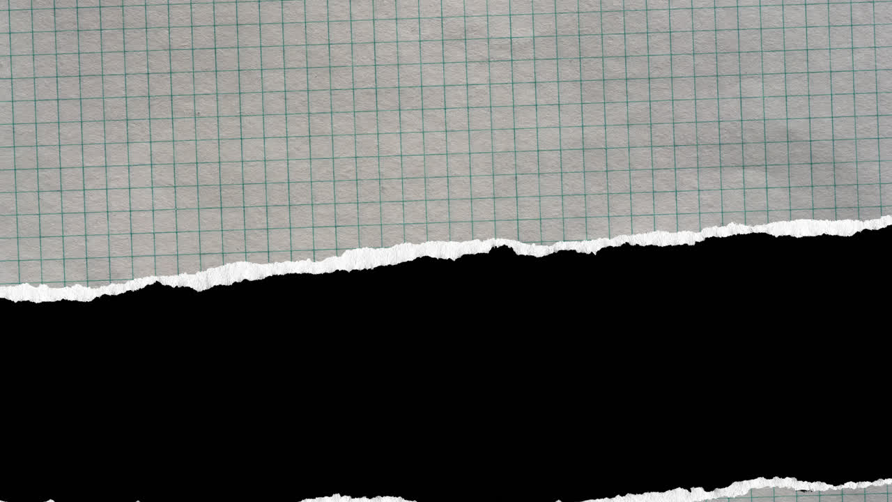 Torn Graph Paper Page Transition with Alpha Channel