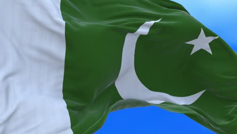 seamless loop of pakistan flag.