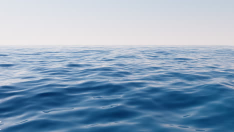 loop animation of empty water surface, 3d rendering.