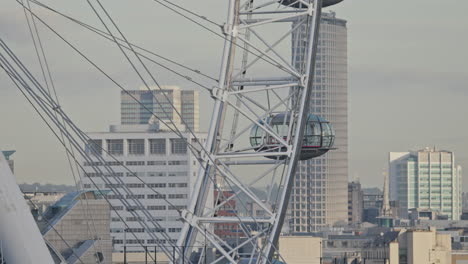 london eye and skyline, london, england