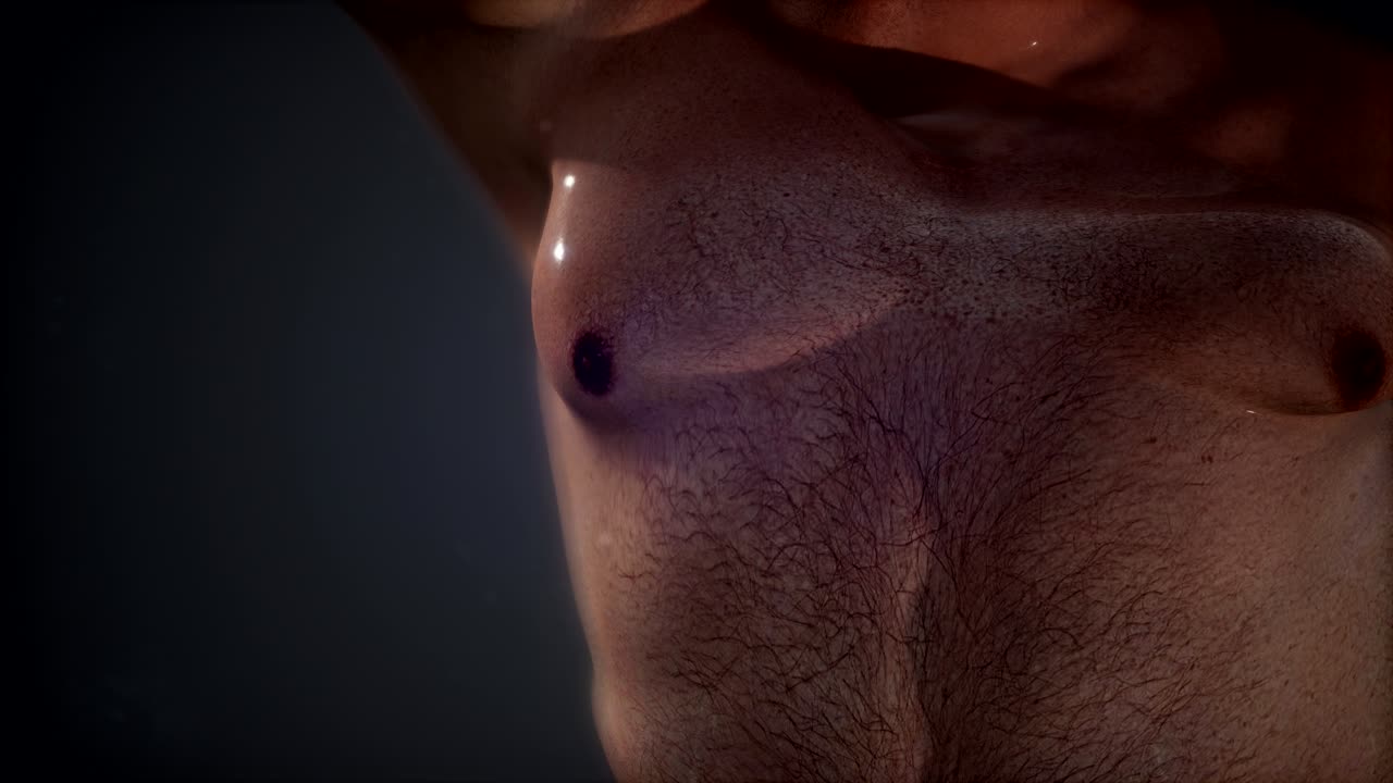 배가 큰  ⁇ 한 남자. 다이어트