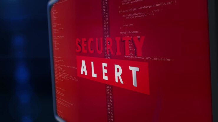 Red Terminal Screen Showing Code