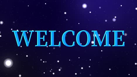 welcome message text animation motion graphics