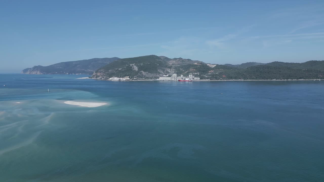 포르투갈 에 있는 아라비다 자연 공원 의 해안 지역 의 공중 풍경