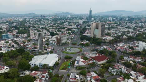 Hyperlapse-footage-of-"La-Minerva"-in-Gudalajara-city