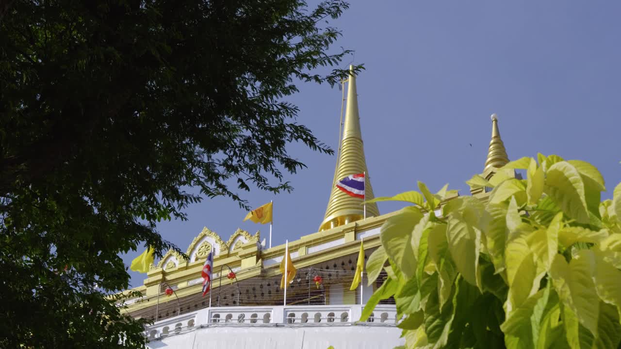 Wat Doi Saket golden mount temple in Thailand
