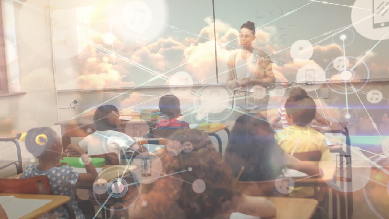 여성 교사와 함께 다양한 학생 그룹에 대한 연결 네트워크의 활성화