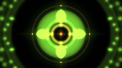 movimiento colorido neón forma geométrica en el espacio 29