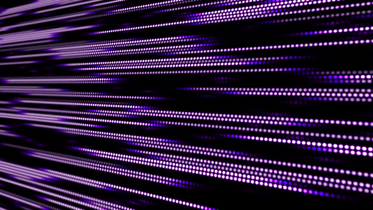 Animazione a punti. Linea cyber. Motion graphics.