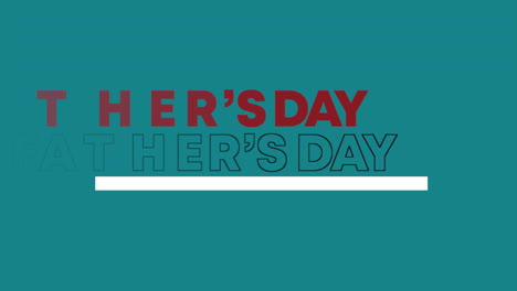 modern and repeat fathers day text on fashion blue gradient