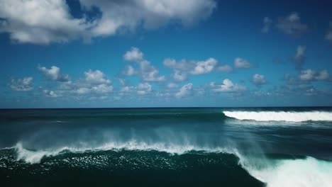beautiful ocean waves crashing on shore