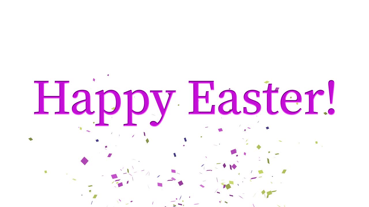 Happy Easter event text animation motion graphics