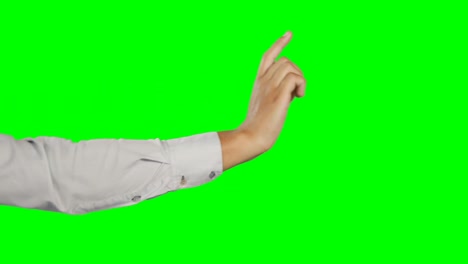 primer plano de la mano con una pantalla digital futurista