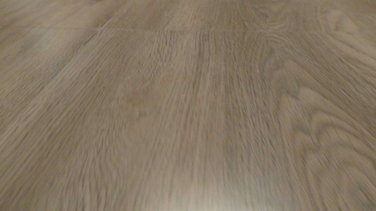 Wood floor and flooring with going over it in forward direction