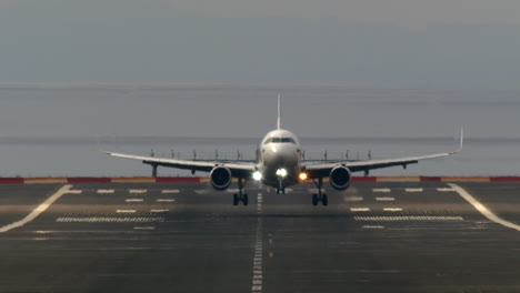 Passenger-plane-landed-at-the-airport