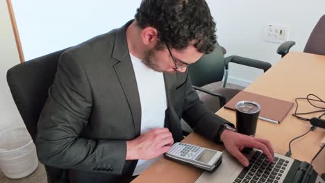 student and researcher, complex calculations