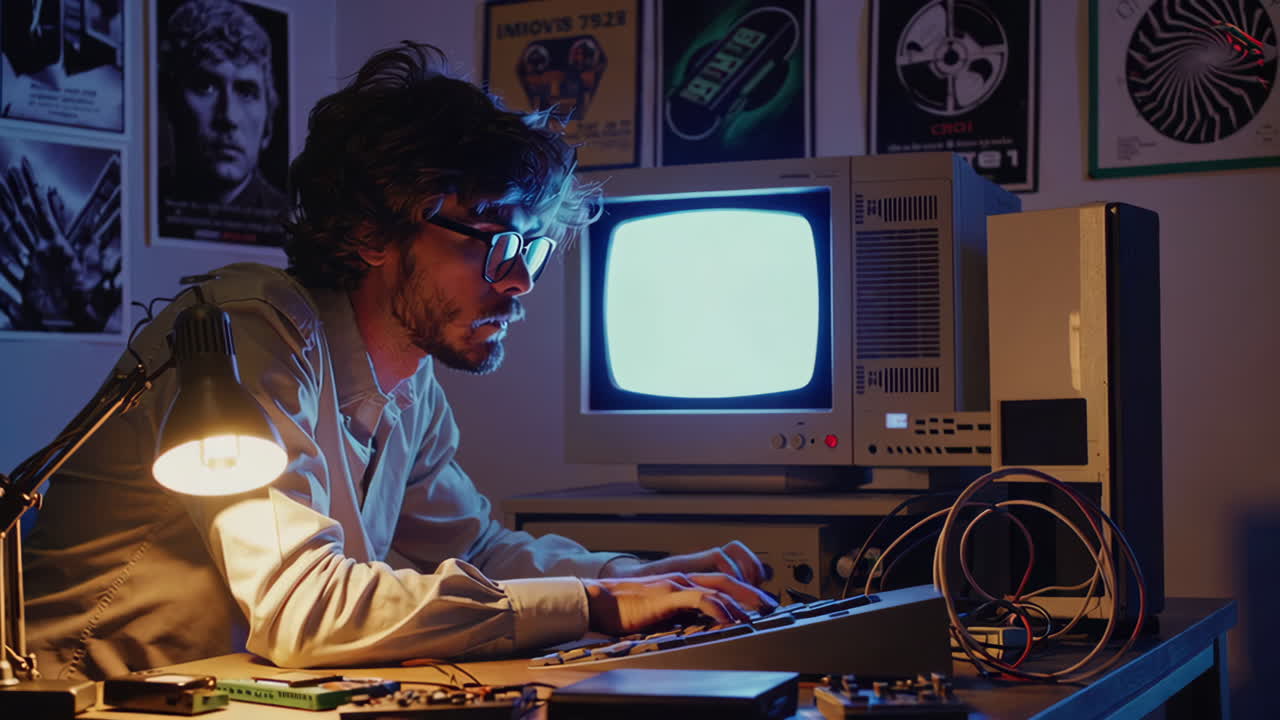 Retro Programmer at Work