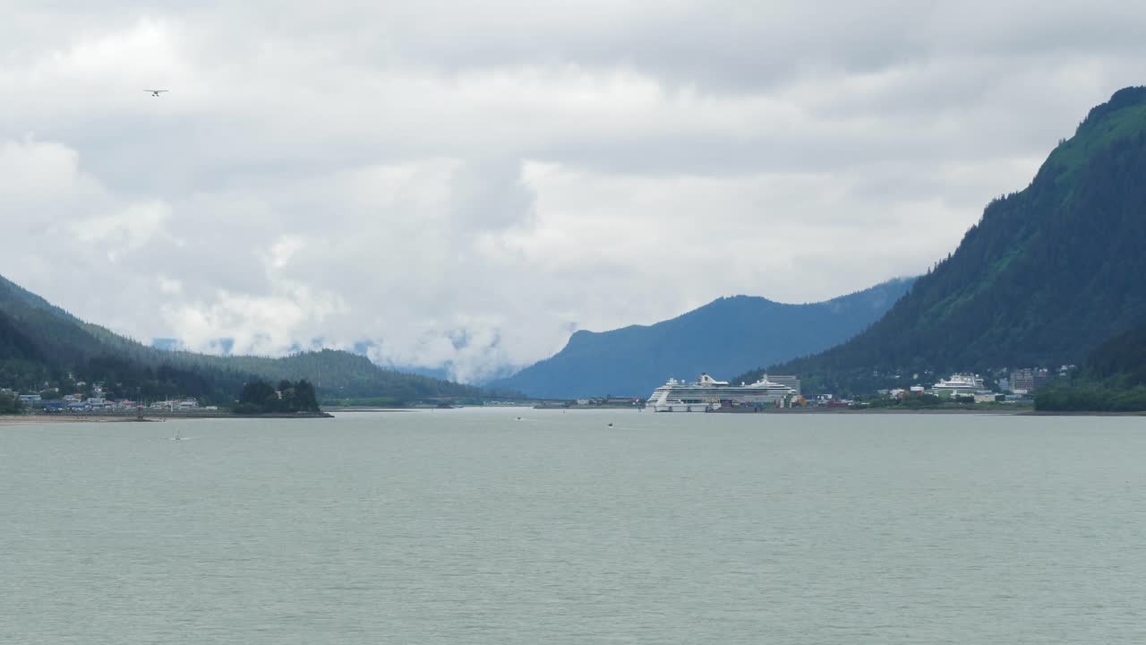 Douglas Bridge or J.D.Bridge, the bridge crossing Gastineau Channel, connecting downtown Juneau with Douglas Island.