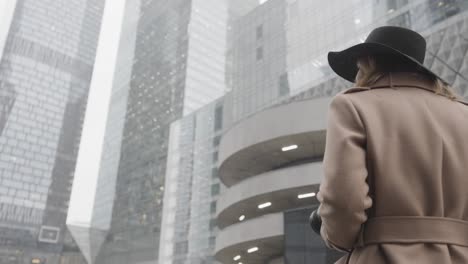 woman photographer in a city