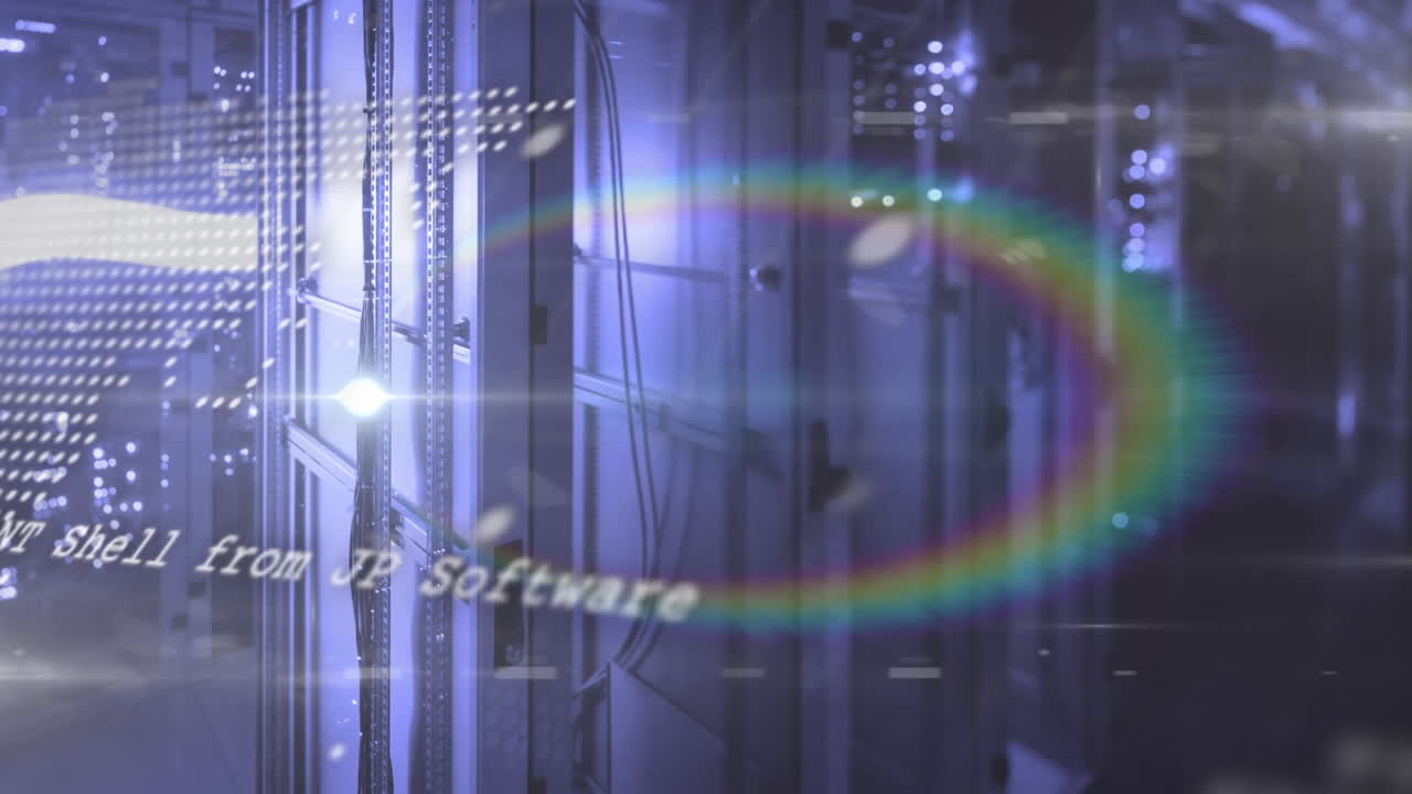 컴퓨터 언어, 지도 및 렌즈의 애니메이션은 서버 을 배경으로 니다.