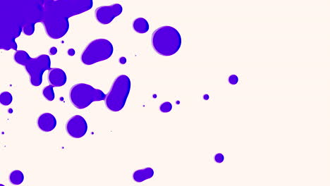 Blue-liquid-and-splashes-spots-on-white-gradient