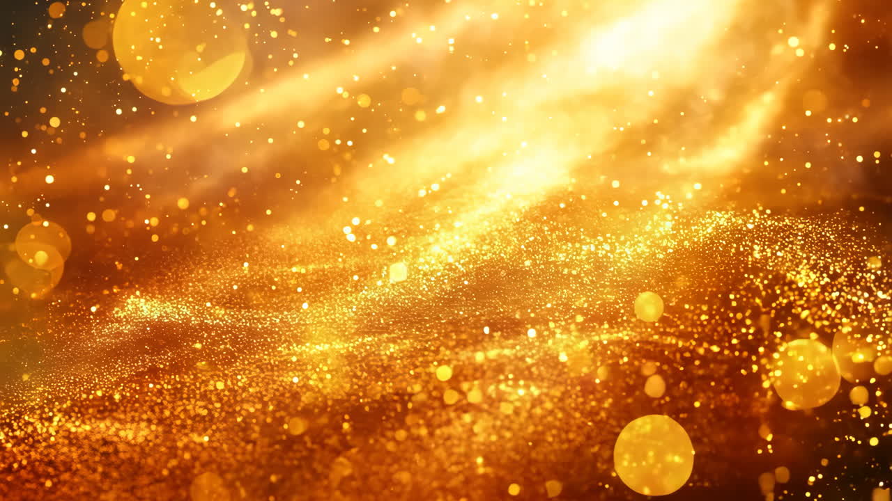 A bright orange background with a lot of sparkles. The sparkles are scattered all over the background, giving it a dreamy and ethereal feel