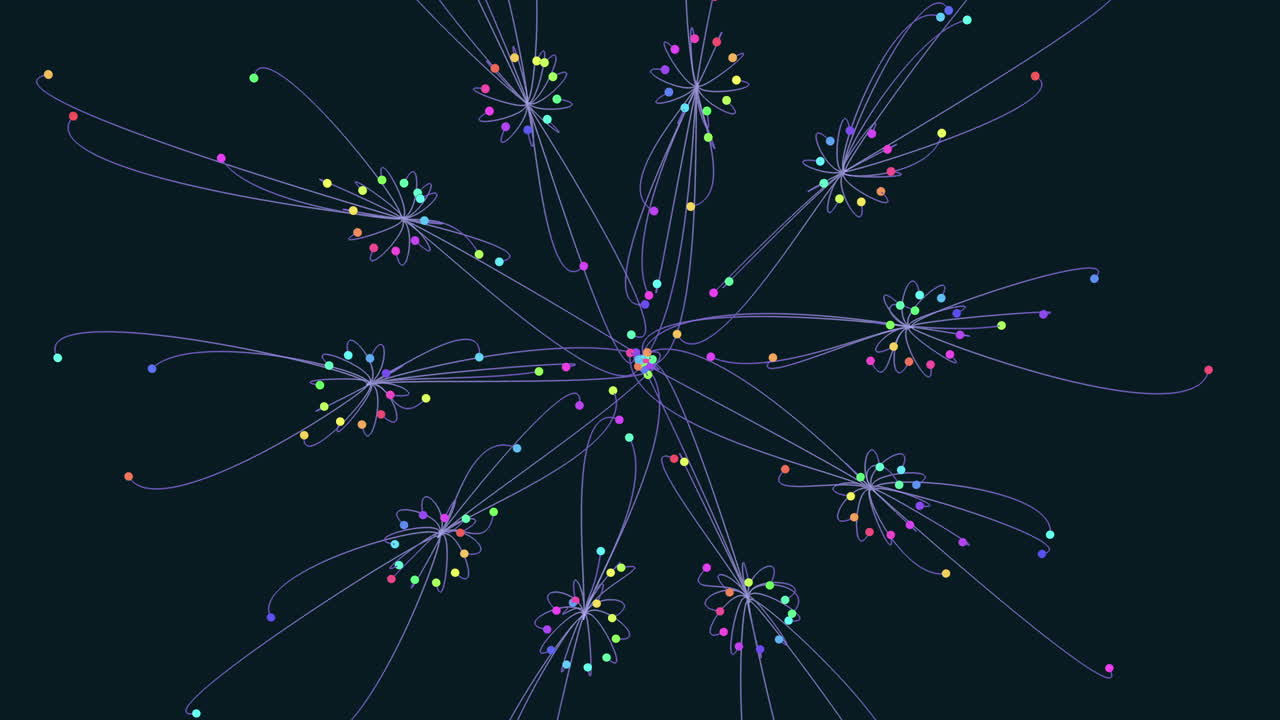 Complex network a visual representation of connections between nodes