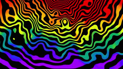 fondo psicodélico hipnótico abstracto: un hipnotizante arco iris fluido con colores giratorios y giratorios en movimiento