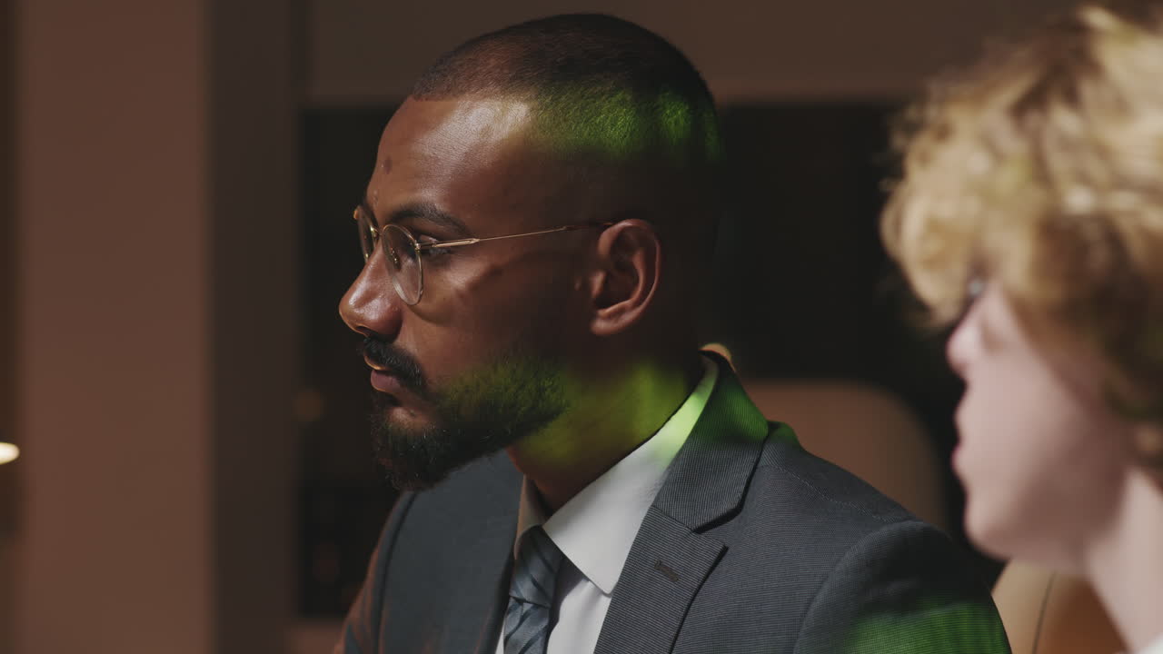 Multi-ethnic Colleagues Having Conversation