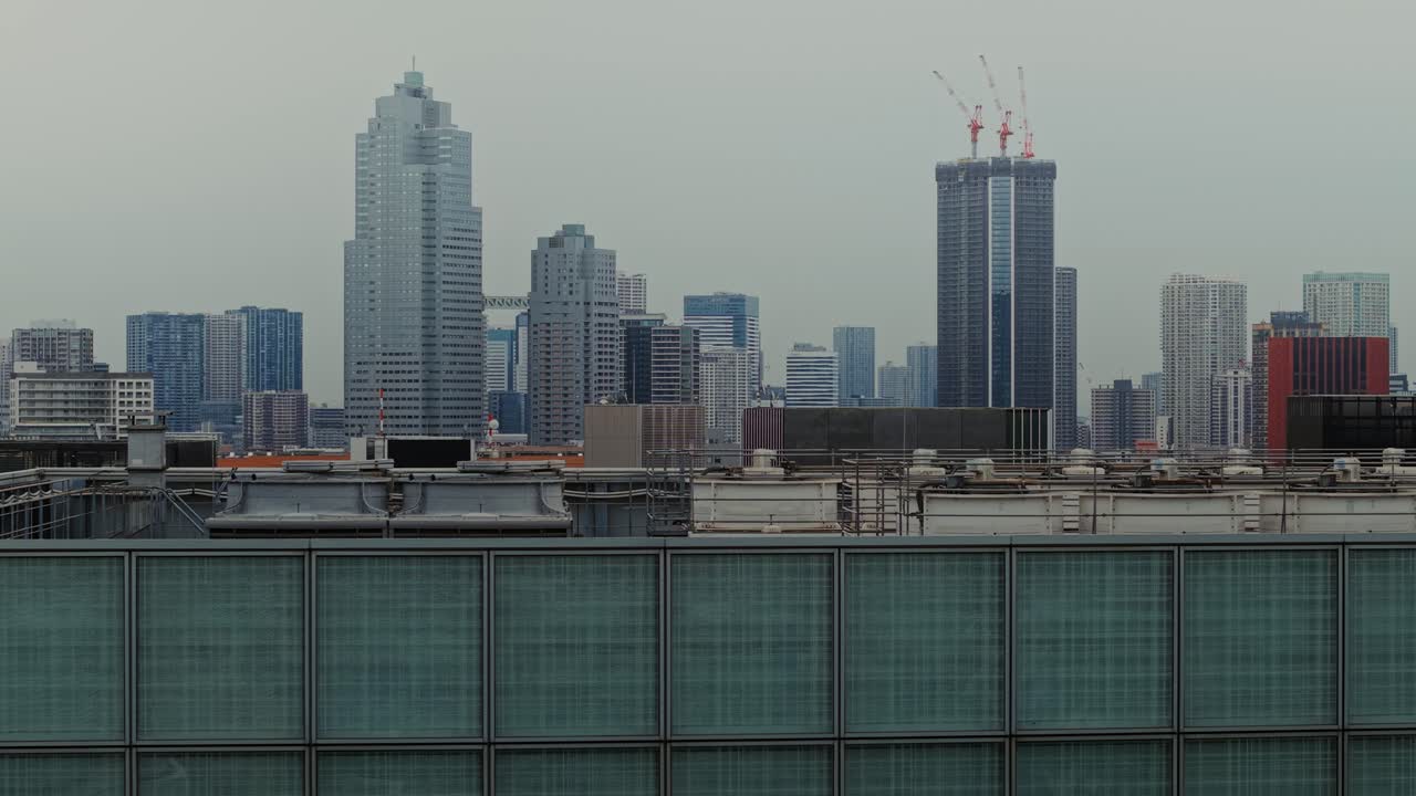 Cityscape featuring skyscrapers and modern architecture