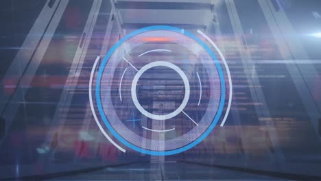 animation of scope scanning and data processing over computer servers