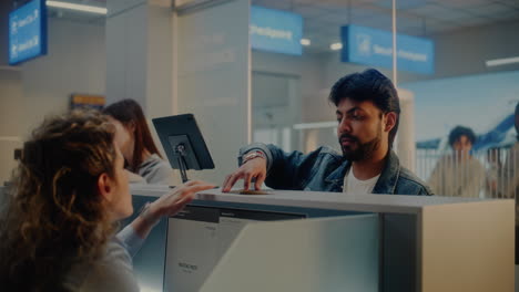 airport check-in counter