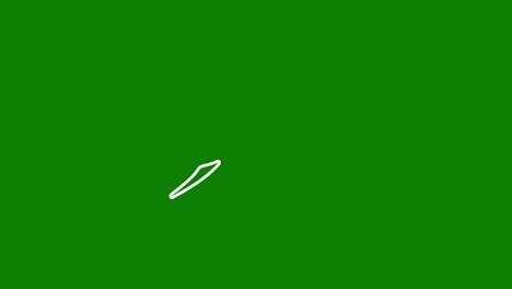 white arrow on a green background