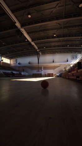 empty basketball court