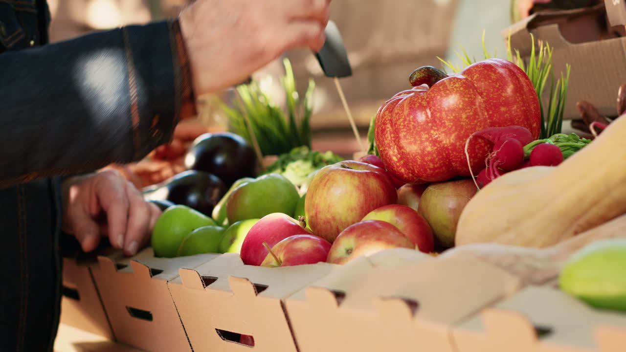 productos frescos en el mercado