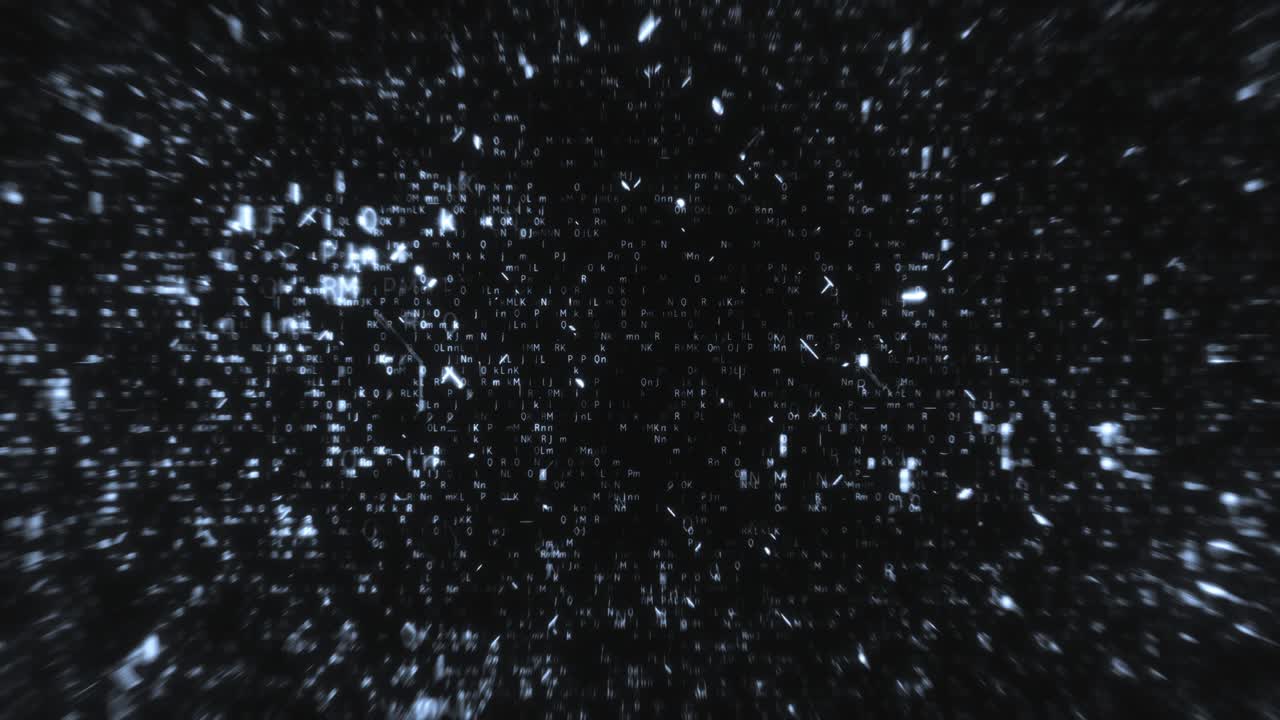 minería de criptografía con fallas de plata abstracta inteligencia artificial caos código hexágono en fondo de bucle negro