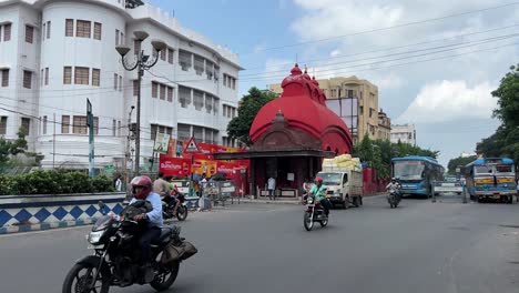 lal mandir or red temple at sovabazar, kolkata.