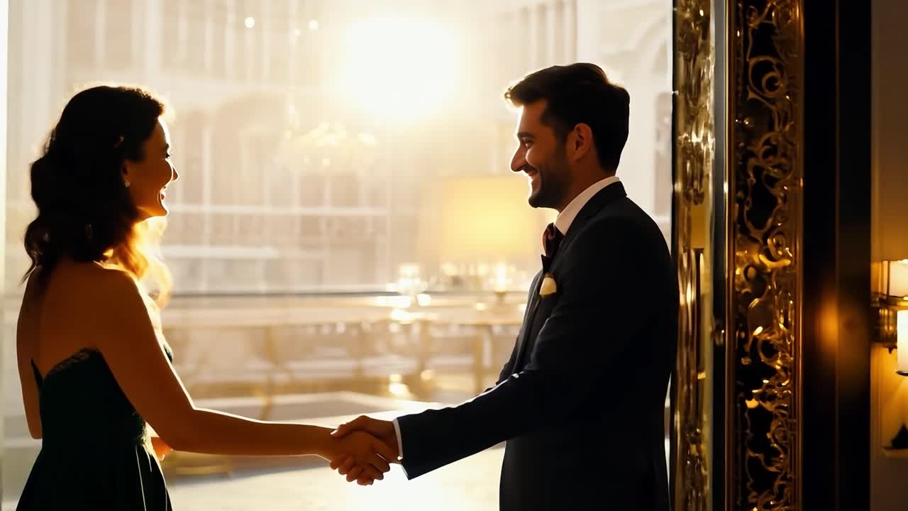 로맨틱한 결혼 부부