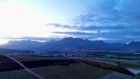 stunning shot of the mountain range surrounding asara wine farm