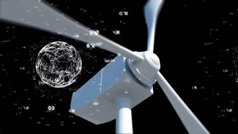 Wind-turbine-and-a-digital-globe