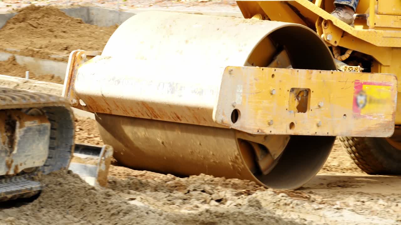 suelo de nivelación de rodillos de carretera