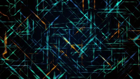 abstract geometric pattern with glowing lines